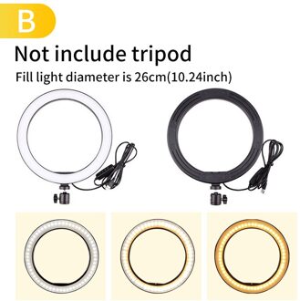 6/10 Inch Ring Licht Met 1.6M Statief Fotografie Youtuber Live Product Led Licht Fotografie Foto Ring Lamp 02