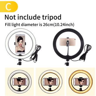 6/10 Inch Ring Licht Met 1.6M Statief Fotografie Youtuber Live Product Led Licht Fotografie Foto Ring Lamp 03