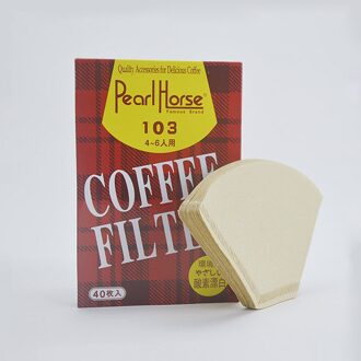 6/101/102/103/V01/V02/V60 "V" Vorm Koffiekopje Filter papier Espressomachine Mokka Pot Zeef Vel