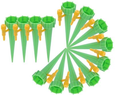 6/12/18 Pcs Auto Drip Irrigatie Watering Systeem Druppelaar Spike Kits Tuin Huishoudelijke Plant Bloem Automatische Waterer Gereedschap 18stk groen
