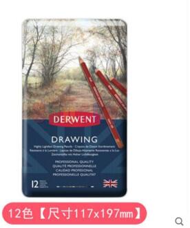6/12/24 Uk Originele Derwent Natuur Kleur Professionele Vette Kleurpotloden Gekleurde Tekening Potlood Set Kunst Levert Kunstenaar Potlood 12 kleur