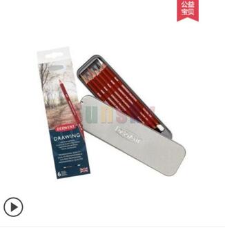 6/12/24 Uk Originele Derwent Natuur Kleur Professionele Vette Kleurpotloden Gekleurde Tekening Potlood Set Kunst Levert Kunstenaar Potlood 6 kleur