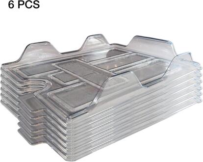 6/12 PCS Innovatieve Desktop File Storage Map Stack Bestand Opbergrek Office Bestand Organisatoren multifunctionele Opslag Clip 6 stk