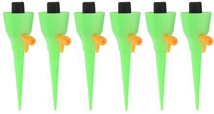 6/12Pcs Automatische Drip Watering Spike Automatische Bloem Plant Tuin Irrigatie Kit Verstelbare Water Self-Watering Apparaat groen 6stk