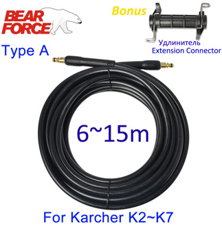 6~15 meters High Pressure Washer Hose Pipe Cord Car Washer Water Cleaning Extension Hose Water Hose for Karcher Pressure Cleaner