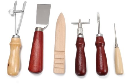 6/18/27/42 pcs Leather Craft Naaien Punch Tool Kit Set Cutter Carving Werken Stiksels Leathercraft tool Sets 6stk