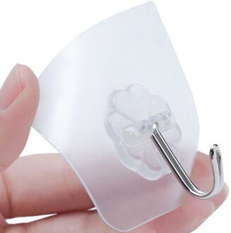 6/2/1 Pcs Hanger Haak Zuignap Zelfklevende Muur Vacuüm Sucker Heavy Badkamer Transparentload Rack Rvs Transparant 1stk