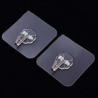 6/2/1 Pcs Hanger Haak Zuignap Zelfklevende Muur Vacuüm Sucker Heavy Badkamer Transparentload Rack Rvs Transparant 6stk