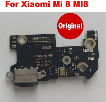6.21" Original For Xiaomi Mi 8 MI8 New Microphone Module + USB Charging Port Board Flex Cable Connector For Xiaomi MI 8