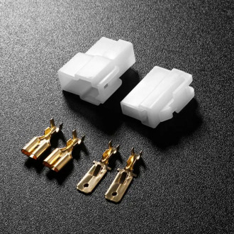 6/30/60pcs Universal T-Type 2 Pin DC Power Male Female Connector Plug for Kenwood Yaesu Icom Vehicular Radio Walkie Talkie