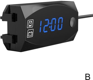 6-30V IP67 Waterdichte Voltmeter Auto Boot Motorfiets Display Voltage Led Volt Tester Digitale Mini Meter Panel 12V G2T1 Donkergrijs