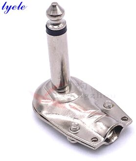 6.35Mm Haakse Mono Gitaar Plug 90 Graden Elleboog 6.5 Tweedejaars Audio Microfoon Versterker Connector