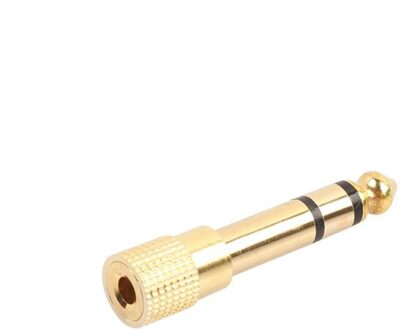 6.35Mm Male Naar 3.5Mm Vrouwelijke Stereo Adapter Plug Anti-Interferentie Duurzaam Voor Versterker Hoofdtelefoon Microfoon Mic Audio adapter