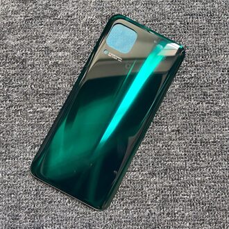 6.4 "Voor Huawei P40 Lite JNY-L21 JNY-L22 Back Glass Cover Batterij Behuizing Deur Lens Rear Case Met Camera Lens nova 7i 6SE 6 Se nova7i nee lens groen