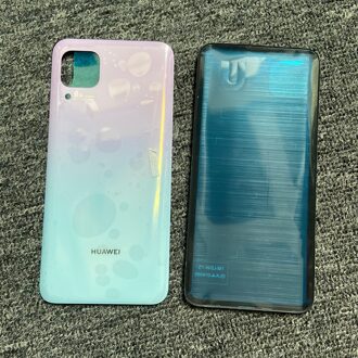 6.4 "Voor Huawei P40 Lite JNY-L21 JNY-L22 Back Glass Cover Batterij Behuizing Deur Lens Rear Case Met Camera Lens nova 7i 6SE 6 Se p40lite nee len roze