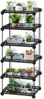 6/5/4/3 Tier Durable Metal Plant Shelves Flower pot holder Garden Rack Display Stand Succulent plants home Balcony Decoration