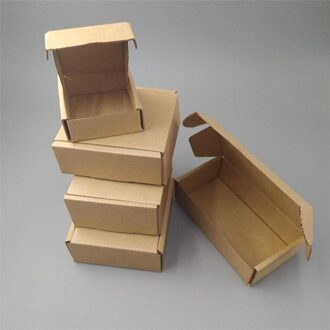 6*5*5Cm Wit Golfkarton Mailing & Box Kraft Mini Mailers Voor Sieraden Leveren Verpakking