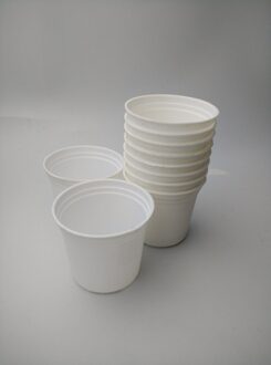 6.5*6 cm, 10 stuks, mini bloempot plastic. witte ronde kleine bloempot/decoratieve pot, bonsai, plantenbakken, tuin