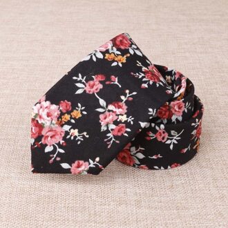 6.5 Cm Katoen Bloemen Stropdas Stropdassen Voor Mannen Suit Wedding Zaken Gravatas Corbatas Slanke Stropdas Das Accessoires MLD013