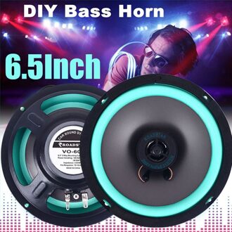 6.5 Inch Universele Auto Hifi Voertuig Deur Volledige Bereik Frequentie Auto Audio Coax Black Automobiel Luidspreker