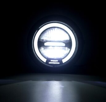 6.5 Inch Universele Cafe Racer Vintage Motorfiets Led Head Lamp Koplamp Afstand Licht Refit Motorfiets Koplamp Cafe Racer wit licht enkel en alleen