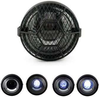 6.5 "Led Motorfiets Koplamp Hi & Lo Koplamp Moto Koplamp Hoofd Light Bracket Voor Harley Sportster Cafe Racer Bobber chopper wit Halo ang hoes