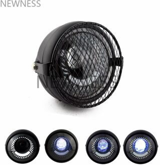 6.5 "Ronde Motorfiets Led Koplamp 6.5 Inch Retro Koplamp Universal Scooter Front Light Motor Lamp Koplamp Bracktes wit Halo ang hoes