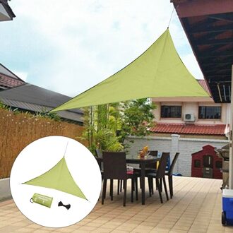 6.5 'X 6.5' X 6.5 'Driehoek Zand Zonnescherm 160 Gsm Uv Blok Stof Uv-bestendig Voor outdoor Carport Dek groen