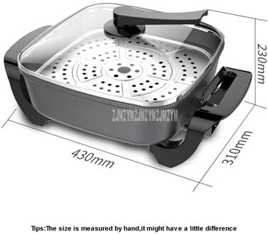 6.5L Elektrische Pot Fornuis Multi Cooker 5cm Diepte non-stick Stoven Frituren roerbakken Huishoudelijke Hotpot cook Machine DHG-651