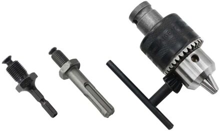 6.5Mm Manual Chuck Set 5Pcs Elektrische Hamer Accessoires Klopboormachine Elektrische Sleutel Conversie Hand Elektrische Boor