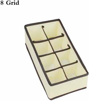 6/7/8/24 Grid Ondergoed Organizer Box Voor Grid Garderobe Lade Organizer Stof Thuis Container Opvouwbare Opslag doos