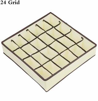 6/7/8/24 Grid Ondergoed Organizer Box Voor Grid Garderobe Lade Organizer Stof Thuis Container Opvouwbare Opslag doos