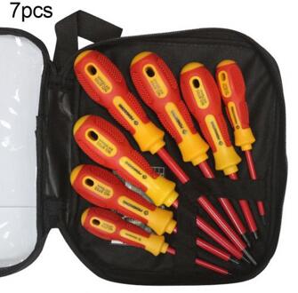 6/7/8Pcs High Voltage 1000V Schroevendraaier Kit Ingelaste Kruis Geïsoleerde Elektricien Schroevendraaier Kit Handgereedschap set Thuis Hand Tool 7 stk