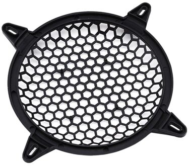 6/8/10/12 Inch Luidspreker Beschermende Mesh Cover Netto Auto Luidsprekers Eindversterker Decoratieve Cirkel Unit Netto Geluid box Grille zwart-6 duim