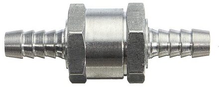 6/8/10/12Mm Aluminium Een Manier Brandstof Non Return Terugslagklep Benzine Diesel Voor auto Vacuüm Slang Olie Water Pompen # J3 6mm