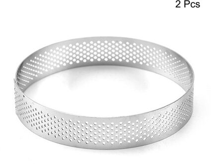 6 8 10 Cm Rvs Taartvorm Ring Taartje Cake Mousse Mallen Cirkel Cutter Pie Ring Hittebestendig geperforeerde 10cm