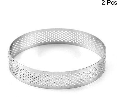 6 8 10 Cm Rvs Taartvorm Ring Taartje Cake Mousse Mallen Cirkel Cutter Pie Ring Hittebestendig geperforeerde 6cm