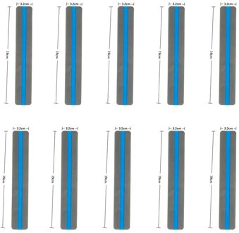 6/8/10 Pcs Transparante Lezen Gids Strip Schoolbenodigdheden Markeerstift Gekleurde Overlays Plastic Bladwijzer Voor Dyslexie Student 10stk-blauw
