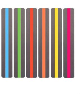 6/8/10 Pcs Transparante Lezen Gids Strip Schoolbenodigdheden Markeerstift Gekleurde Overlays Plastic Bladwijzer Voor Dyslexie Student C 6stk
