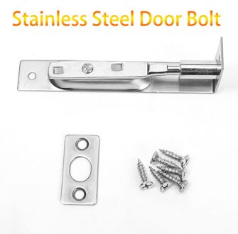 6/8/10Inch Rvs Verborgen Deur Bolt Box Security Guard Deur Klink Sliding Lock Onzichtbare Klink verborgen 150mmx22mm