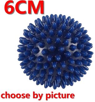 6-8 Cm Duurzaam Pvc Spiky Massage Bal Trigger Point Sport Fitness Hand Foot Pain Relief Fasciitis Plantaris Reliever egel Bal Blauw