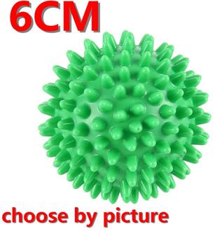 6-8 Cm Duurzaam Pvc Spiky Massage Bal Trigger Point Sport Fitness Hand Foot Pain Relief Fasciitis Plantaris Reliever egel Bal groen