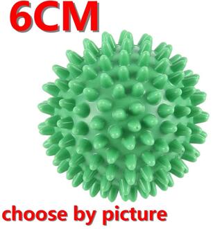 6-8 Cm Duurzaam Pvc Spiky Massage Bal Trigger Point Sport Fitness Hand Foot Pain Relief Fasciitis Plantaris Reliever egel Bal Licht Groen