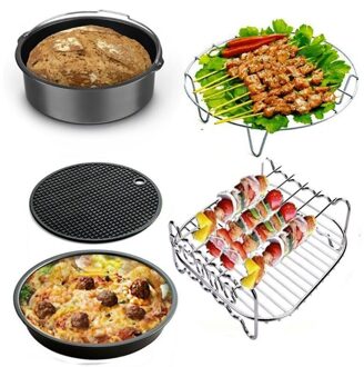 6- 8 Inch Lucht Friteuse Accessoires Beste Friteuse Accessoires Set Van 5 Fit Alle 6duim