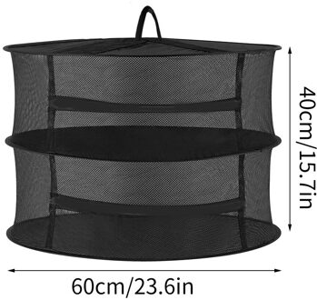 6/8 Lagen Drogen Netto Voor Kruiden Opknoping Mand Vouwen Droog Rek Kruid Drogen Netto Droger Zak Mesh Voor Bloemknoppen planten Organizer 2 floors