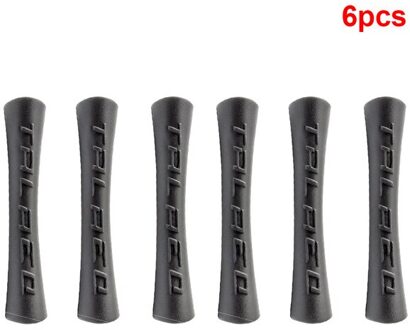 6/8 Stuks Anti-Wrijven Fiets Kabel Protector Fiets Brake Shift Kabel Guard Anti-Wrijving Bike Frame protector Buizen Kabel Cover 6stk zwart