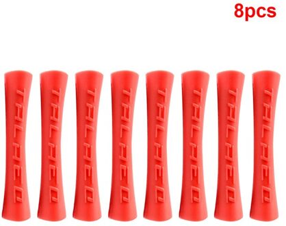 6/8 Stuks Anti-Wrijven Fiets Kabel Protector Fiets Brake Shift Kabel Guard Anti-Wrijving Bike Frame protector Buizen Kabel Cover 8stk rood