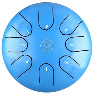 6/8Inch Tone Metal Boeddhistische Zingen Geluid Percussie Meditatie Zingen Drum meer blauw 6 inches