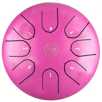 6/8Inch Tone Metal Boeddhistische Zingen Geluid Percussie Meditatie Zingen Drum Peony kleur 6 inches