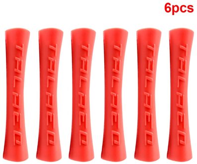 6/8Pcs Fiets Brake Shift Kabel Guard Anti-Wrijving Bike Frame Protector Buizen Beschermhoes rood 6stk
